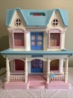 Vintage Fisher Price 1993 Loving Family Folding  Dream Dollhouse Plus Furniture