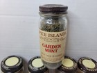 Vintage Lot Of 10 Mixed Spice Islands Glass Jars W  Contents Brown Lids Expired 