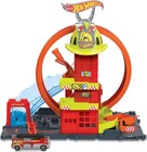 Hot Wheels City With 1 Toy Car  Kid-powered Elevator  Water-like Ramp  Track-   