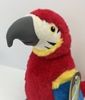 Fao Schwarz 11  Realistic Parrot Planet Love Nwt Stuffed Animal Bird Recycled