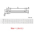 200pcs M1 5 X 12 Cotter Pins Split Pin Clevis Pin A2 304 Stainless Steel