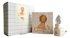Baby Night Light Nursery Decor Lion   Chick Ceramic Blue Dot Boxed