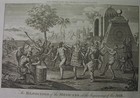 1784 Capt  Cooks Voyages - Engraving  Mexicans Rejoicing  Barebreasted Natives
