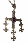 Vintage Sterling Silver 925  Taxco Jhb 4   Yalalag Cross Pendant Signed