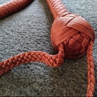 Nylon Paracord Stock Whip 16 Plait Handmade Braided Bullwhip 4ft To 14ft Brown