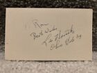 Ohio State Football First Four Heisman Winners Signed Index Cards W  Les Horvath