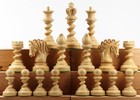 Surrealist Dali Style Designed Chess Set With Classic Staunton Shapes