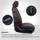Mirozo Ram Seat Covers Full Fullset   curved Back     Black And Red 