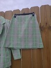 Vintage 60s 70s Polyester Leisure Suit Women Jacket Pant Skirt Mod Boho Disco