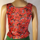 Gk Elite Sportswear Classic Sleeveless Mystique Tank Leotard Size L Top Butterfl