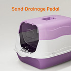 Extra Large Enclosed Cat Litter Box With Deodoran    Litter Scoop Anti-splashing