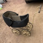 Antique Lloyd Loom Baby Carriage 1917 Patten