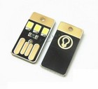 2pack Super Mini 3-led Usb Tiny Night Light Pc Laptop Pocket Lamp Color Random B