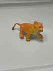 Vintage Orange Lion Cub 3 Inch Plastic Figure Wild Animal
