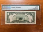 Error Note 1934 D  5 Federal Reserve Note New York Printing Error Unique