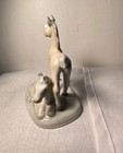 Beautiful Vintage Porcelain  White Horses Made In Japan By Omc Two Horse Foals 