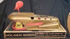 Vintage 1957 Golden Sonic Space Ship Battery Op Toy - Tigrett Industries In Box