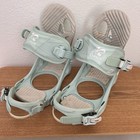 K2 Charm Mint Green Women s Snowboard Bindings Sz Medium  fits Us Size 6 - 10 