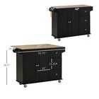 Mobile Kitchen Island Trolley Cart With Storage Drop Leaf Top Towel Spice Rack
