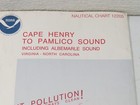 Cape Henry To Pamlico Sound Vintage Noaa Nautical Chart 12205