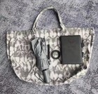 Alo Yoga Gray Tie Dye Large Canvas Tote Bag Gym Travel Carry-on