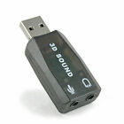 Usb 2 0 Sound Card External 5 1 Channel 3d Mic Speaker Virtual Audio Pc Adapter