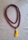 Tibetan Rosewood Mala Necklace Buddhist Prayer Meditation  From Nepal 108 Beads