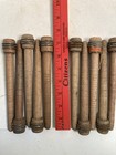 Wood Bobbins Wood Quills Vintage Factory Reclaimed Industrial 7 3 8   Lot Of 10