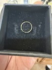 10kt Gold Toe Ring Vintage Etched Band Tiny Ring