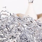 4 Oz Silver Crinkle Cut Paper Shred Filler For Gift Basket Box Stuffing Grass