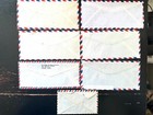 Nigeria 1990s  7 Superb Air Mail Commercial Covers To Usa  Nice Cancellations