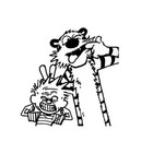 Calvin   Hobbes Art Cartoon Vinyl Decal For Laptop Apple Macbook Wall Car Door