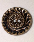 Antique victorian Lot Of 5 Brass Buttons 1 1 Inch Intricate Design