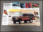 1979 Ford Bronco Vintage Car Sales Brochure Catalog