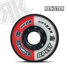 Rink Rat Roller Hockey Wheels Rinkster Split Xxx Grip Black red Hi-lo Set 8-pack