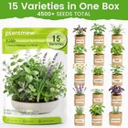 Herb Seeds Variety Pack 15 Types 4500  Non Gmo Indoor Outdoor Garden Kit