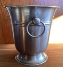 Large Vintage Solid Brass Champagne wine Ice Bucket With Handles Made In India
