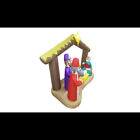 6ft Christmas Led Inflatable Nativity Scene