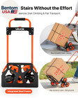 Stair Climbing Cart 260 Lbs  Portable Folding Aluminum Trolley Dolly For Stairs 