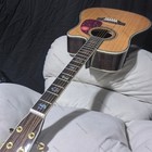 Cutaway D-45 Acoustic Electric Guitar Custom Spruce Top With Pickups Bone Nut