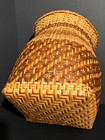 Spectacular Eva Wolfe  cherokee 1922-2004  Rivercane    cross On Hill    Dyed Basket