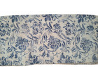 2 Ralph Lauren Bluff Point Stencil Standard Shams - Blue   Ivory Tea Stained
