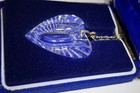 Waterford Crystal Pendant Heart Necklace Crystal With Box  Vtg