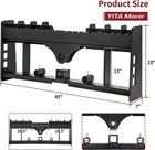 Heavy-duty Skid Steer Pallet Fork Frame W receiver Hitch   Spear Sleeves 3000lbs