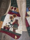 Vintage Handmade Quilted Vest Country Bear Appliqu   Folk Art Patchwork