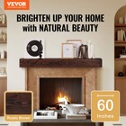 Vevor Fireplace Mantel Wood Shelf Floating Rustic Fireplace Mantel 60  Brown