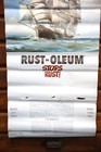 Vintage 1970 Rust-oleum Spray Paint Can Advertising Calendar Sailboat Ship