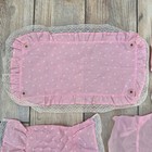 Vintage Barbie Dream Canopy Pink Bedding With Pillows No Bed