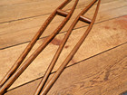 Vintage Antique Wood Crutches Pair 50 Inches Primitive Early 1900s Wwi Era
