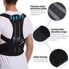Adjustable Posture Corrector Low Back Support Shoulder Brace Belt For Men Women